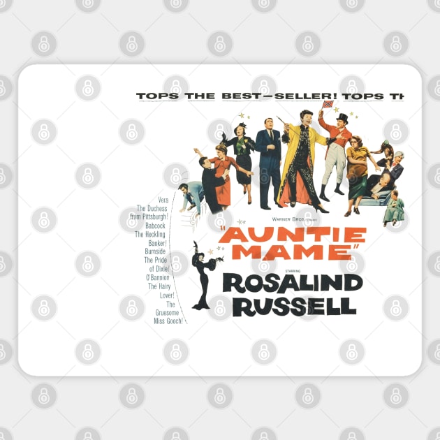 Auntie Mame Movie Poster Magnet by MovieFunTime